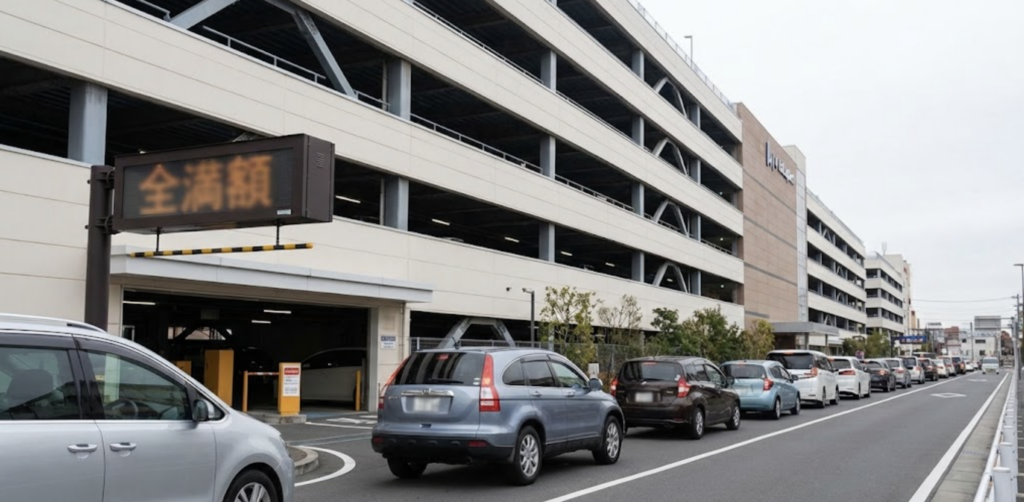 【罠】ららぽーと立川立飛の駐車場は年末年始「特定日」で有料に！