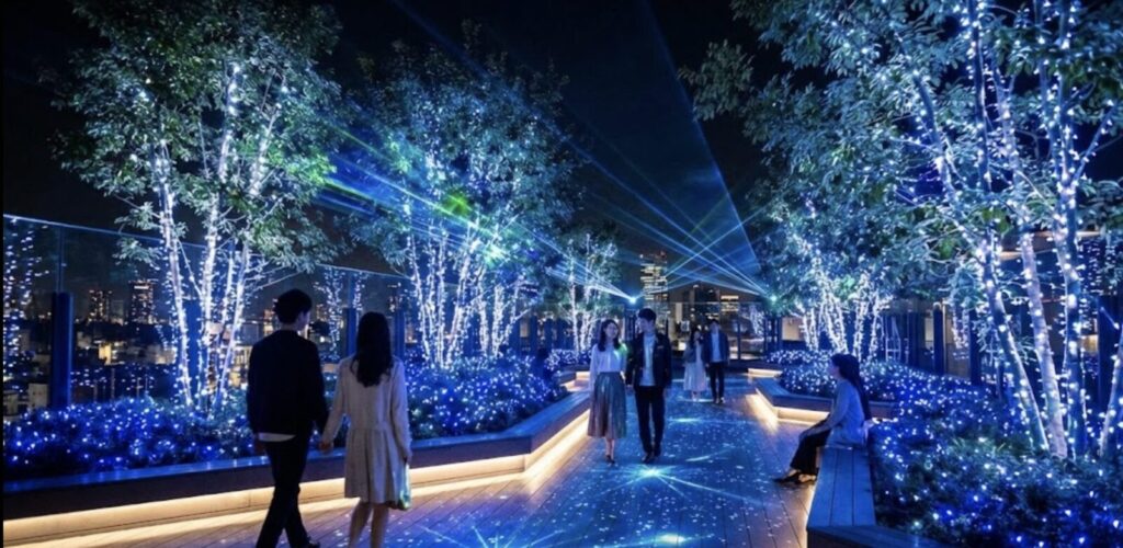 イルミネーション「おもはらの森」は2026年1月12日まで開催