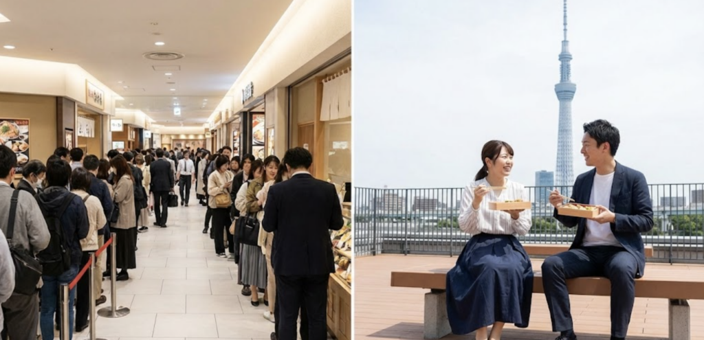 初詣後のランチはどうする？エキミセ7Fの攻略法