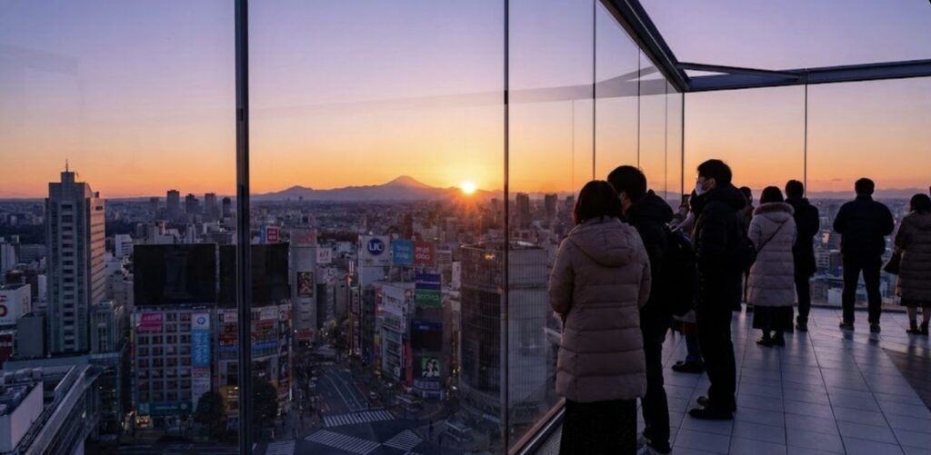 渋谷上空で迎える新年！SHIBUYA SKY「初日の出」チケット争奪戦