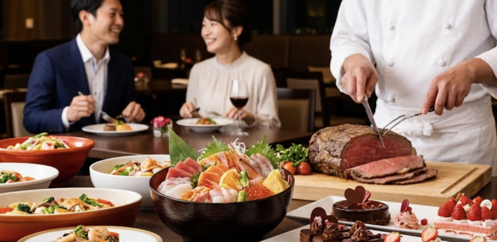 絶対に外さない!バレンタイン限定ディナーとビュッフェ予約