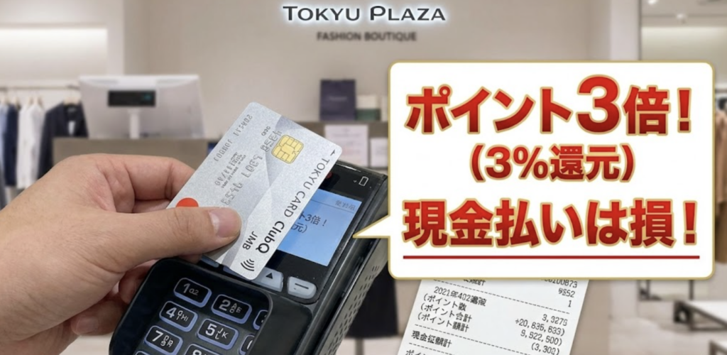 【警告】その買い物、東急カードじゃないと3％損してます