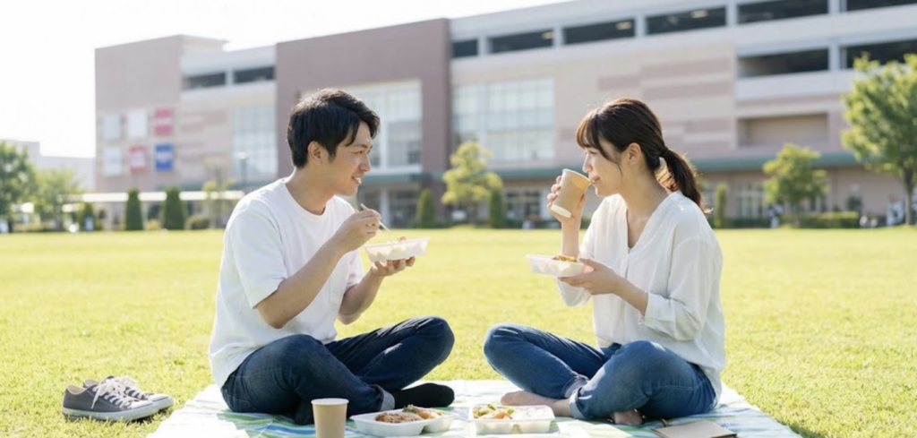 バレンタインデートにおすすめの町田グランベリーパークランチ