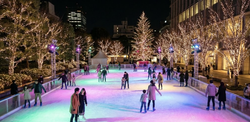 ロマンチックな夜を演出!イルミネーションとアイスリンク情報